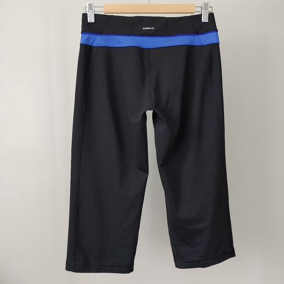 Adidas Crop Capri Pants Black Size Small Yoga Pants - Picture 2 of 9